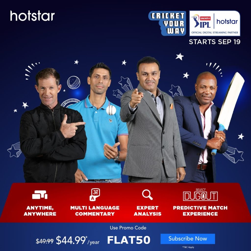 Hotstar UK Subscription £40 extra off (IPL Live Streaming free)