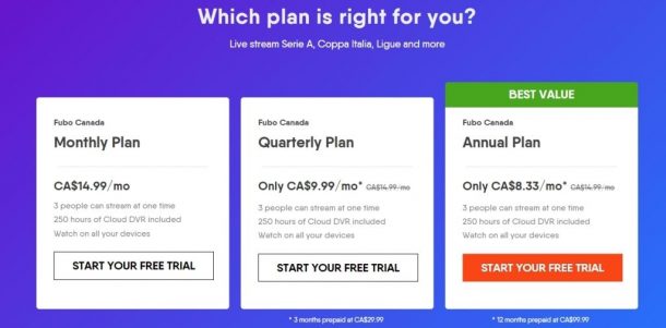 Best FuboTV Canada Plans (And Save 70%)