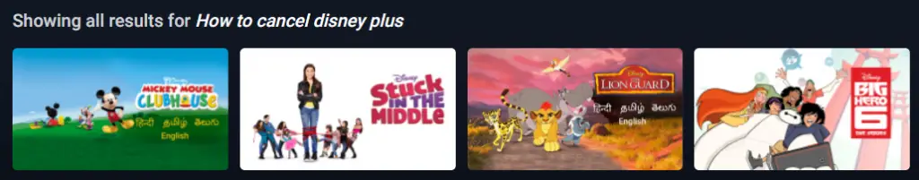 Cancel Disney Plus