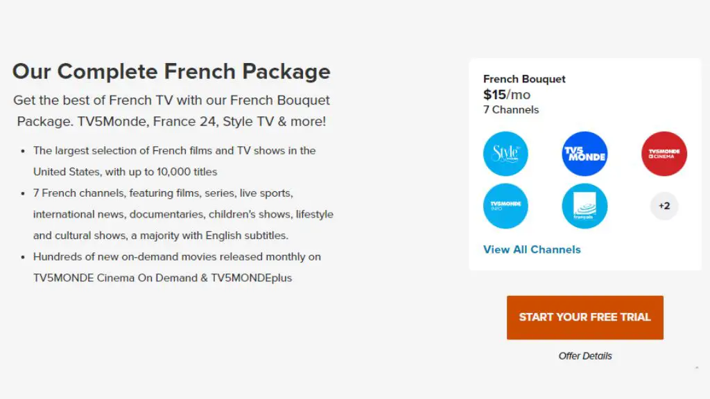 French TV Package
