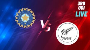 Watch Live Ind vs NZ 3rd ODI