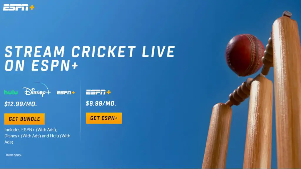 Watch Cricket on ESPN+