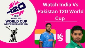 How to Watch India Vs Pakistan T20 World Cup Live in USA